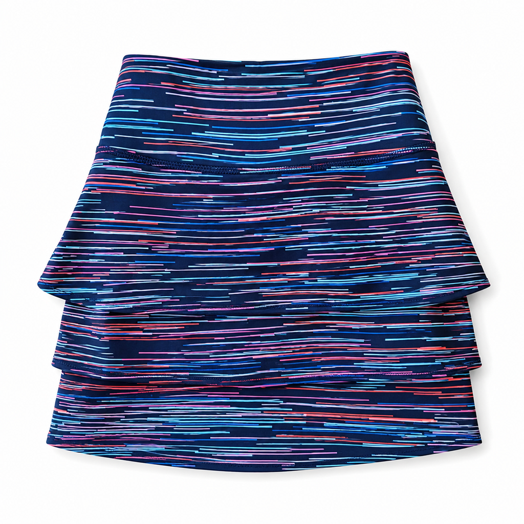 Athleta Navy 14" Stripe Active Skort [Large]