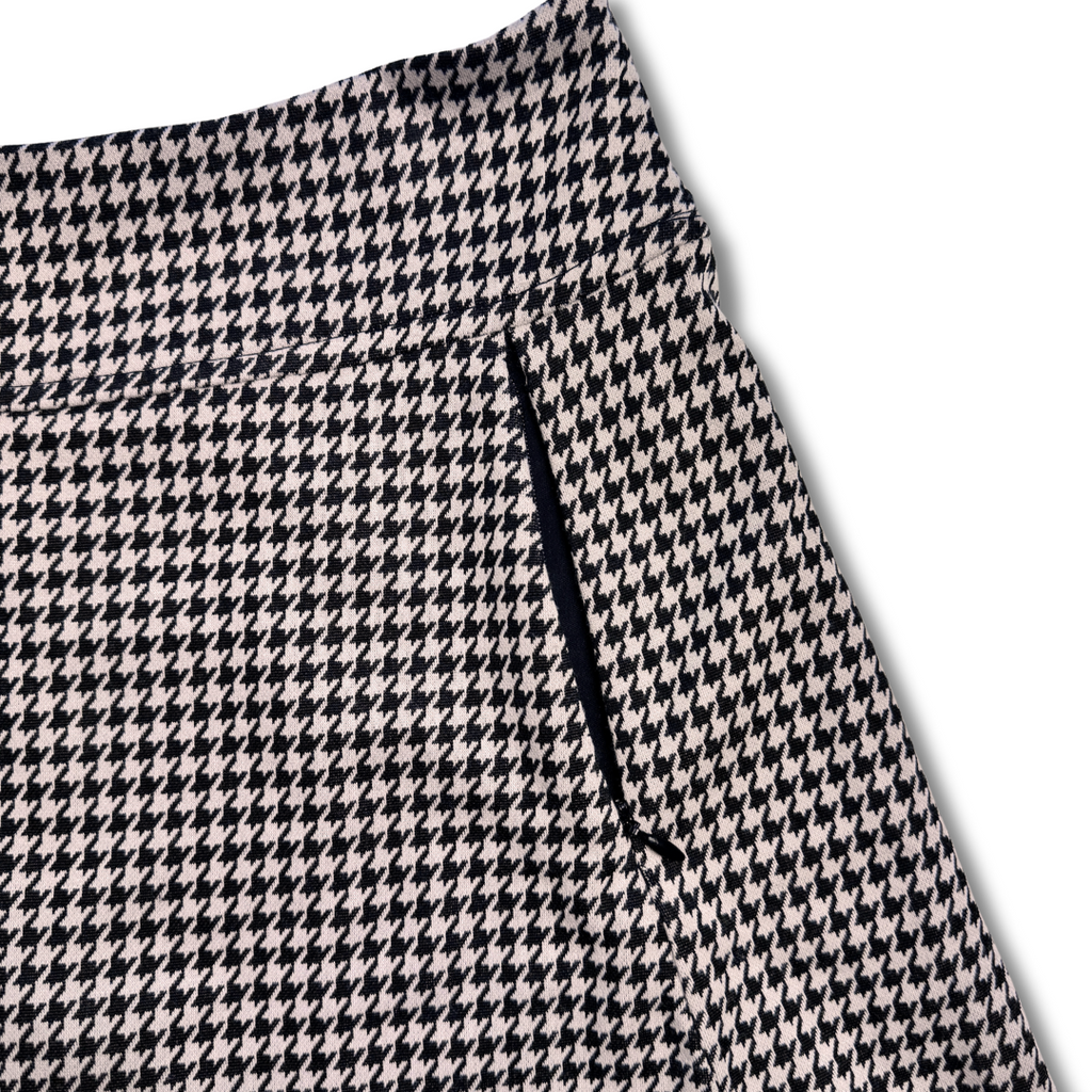 Baker Golf Black/Tan 16" Houndstooth Skort | Small