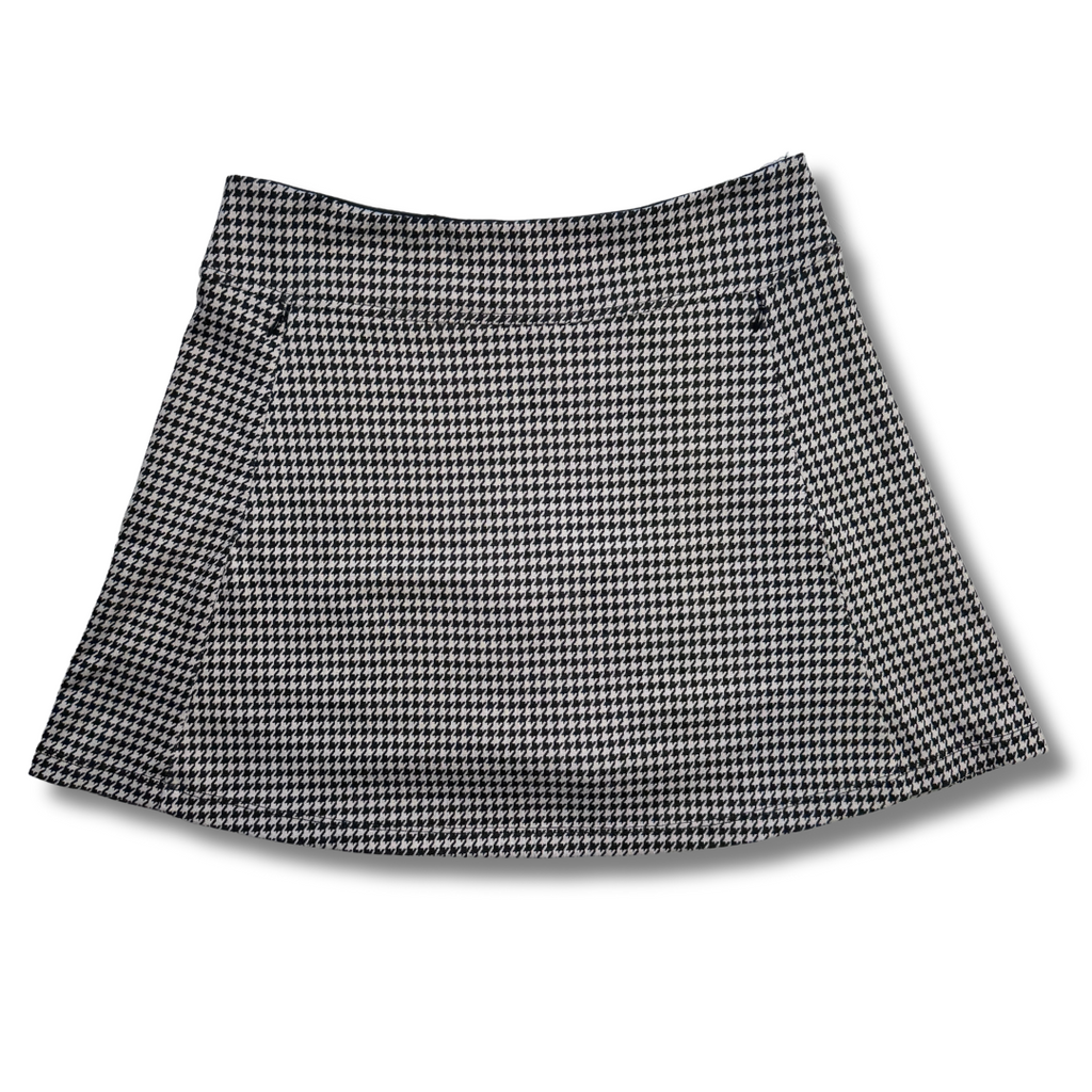 Baker Golf Black/Tan 16" Houndstooth Skort | Small