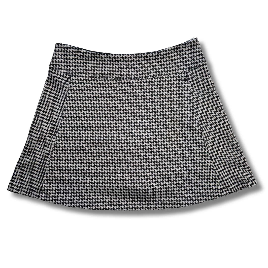 Baker Golf Black/Tan 16" Houndstooth Skort | Small