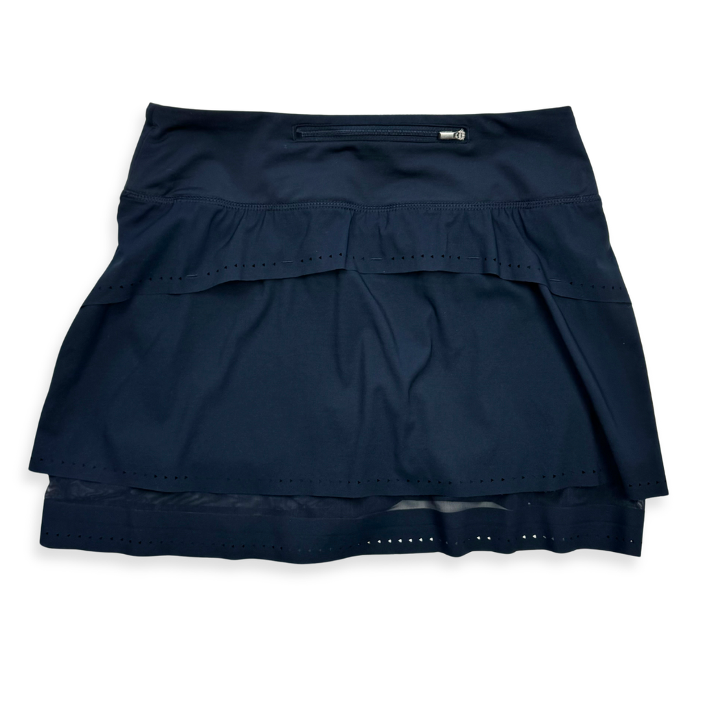 Athleta Navy Eyelet Trim 14" Active Skort [XSmall]
