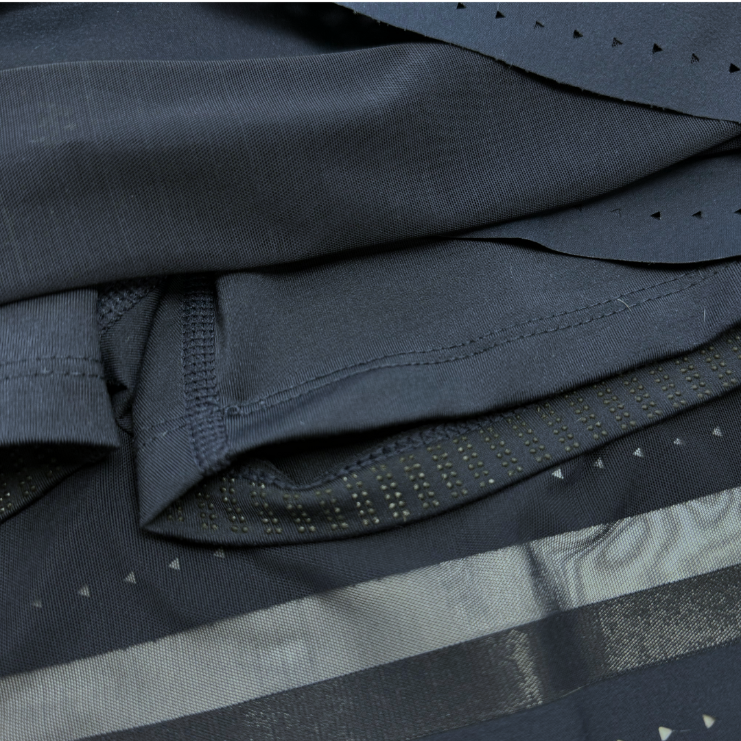 Athleta Navy Eyelet Trim 14" Active Skort [XSmall]
