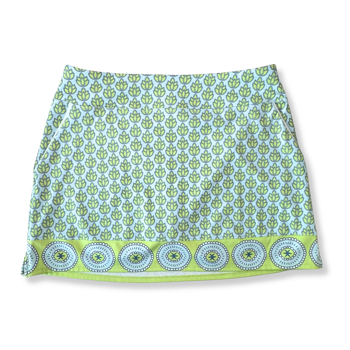 Ingrid Olsen Light Blue/Lime Golf Skort | Large