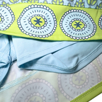 Ingrid Olsen Light Blue/Lime Golf Skort | Large