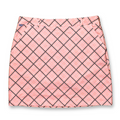Nivo Melon Houndstooth Plaid 18" Golf Skort | 06
