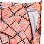Nivo Melon Houndstooth Plaid 18" Golf Skort | 06
