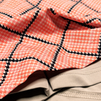 Nivo Melon Houndstooth Plaid 18" Golf Skort | 06