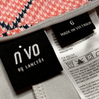 Nivo Melon Houndstooth Plaid 18" Golf Skort | 06