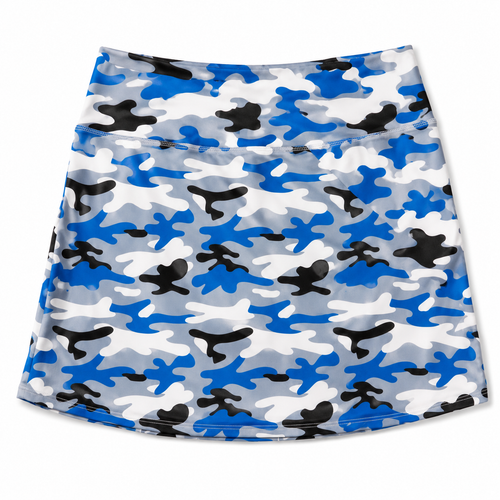 Amy Sport Marisa Blue/Black Pleated Skort | Medium