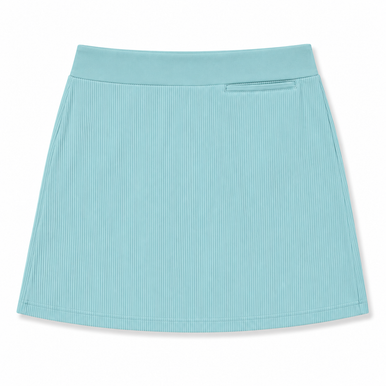 Lucky In Love Teal Ribbed Golf Skirt | Medium