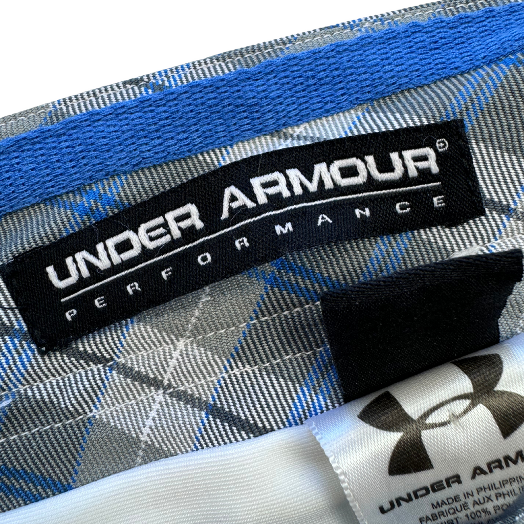 Under Armour 17” Blue/Grey Plaid Golf Skort [10]