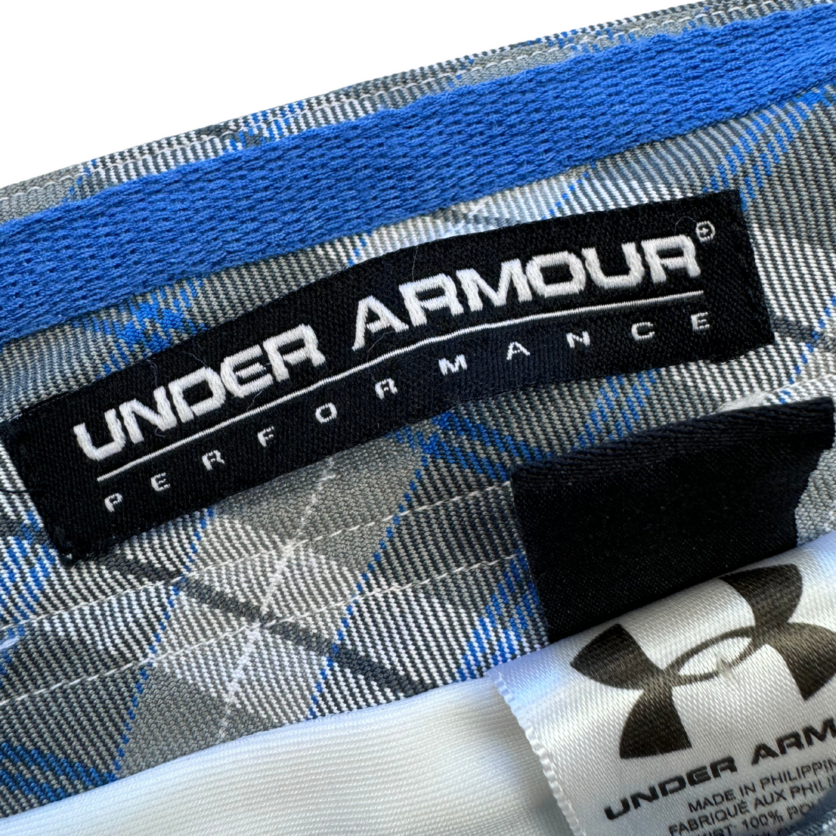 Under Armour 17” Blue/Grey Plaid Golf Skort [10]