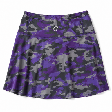 Sunice Julie Purple/Grey Camo Active Skort | Medium