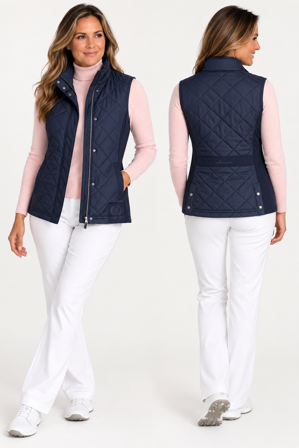 Abacus Quilted Navy Vest [M]