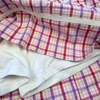 Adidas 17” Pink/Purple Plaid Golf Skort | 08