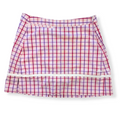 Adidas 17” Pink/Purple Plaid Golf Skort | 08