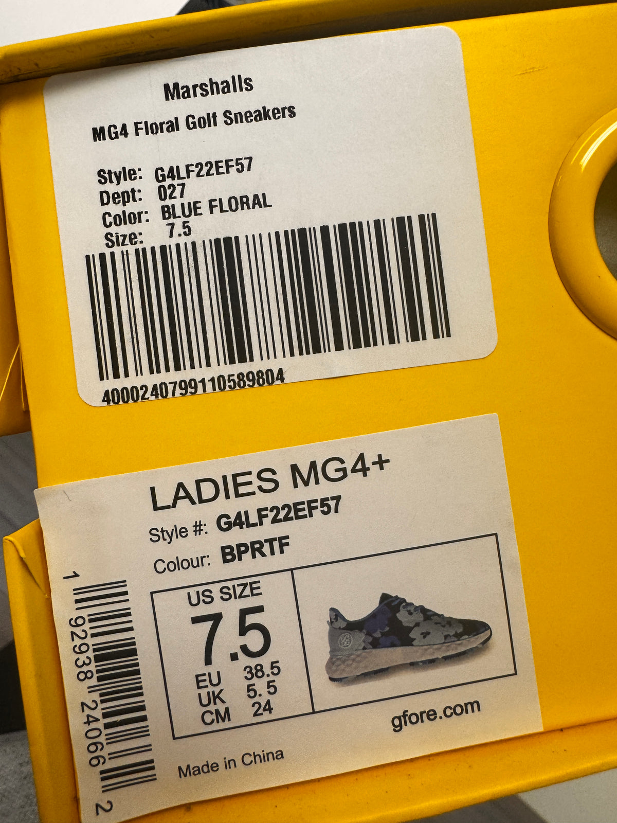 [NWT] G/FORE Women’s MG4+ Golf Shoes | Blue Floral [7.5]