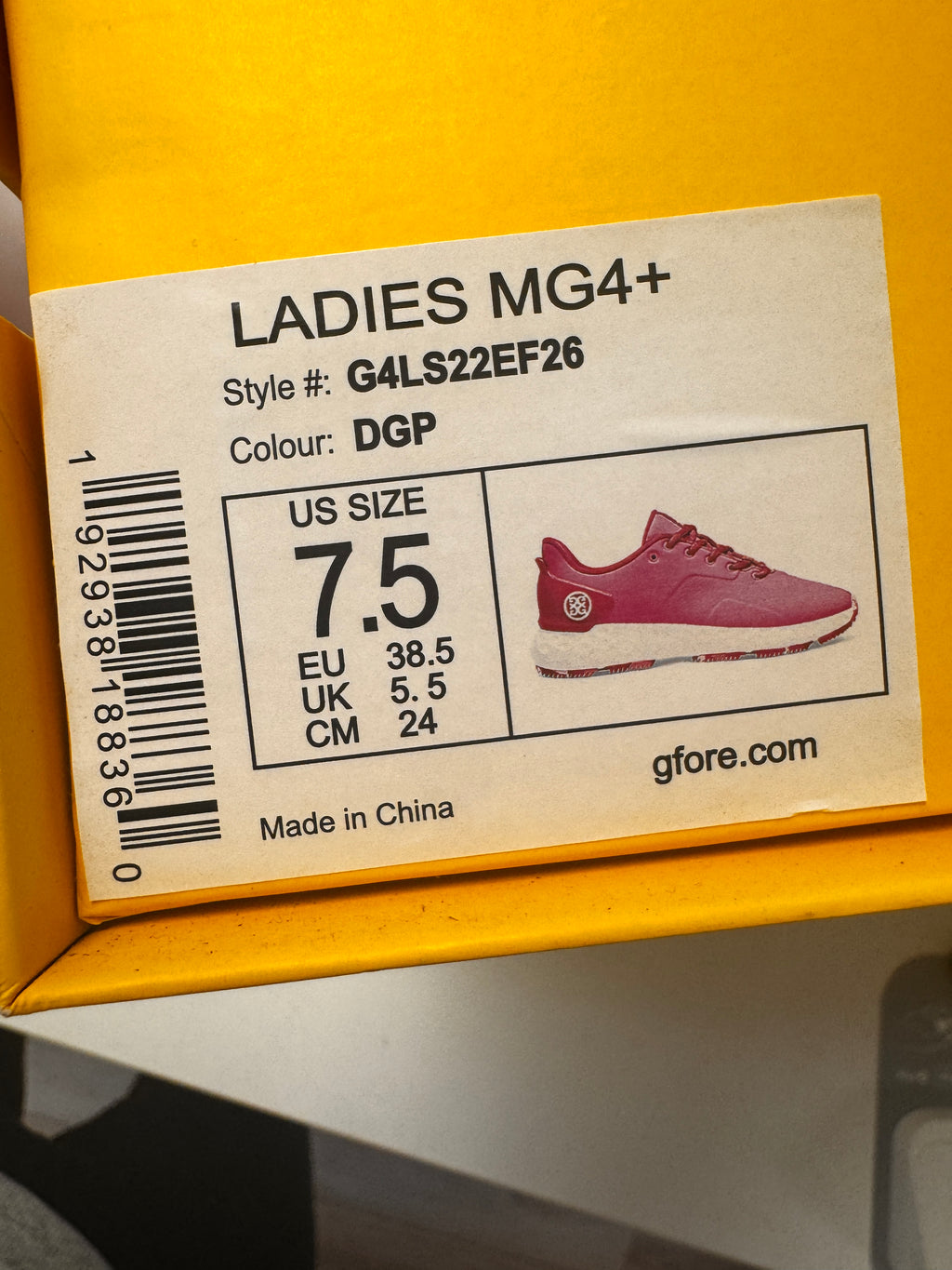 [NWT] G/FORE Women’s MG4+ Golf Shoes | Hot Pink [7.5]