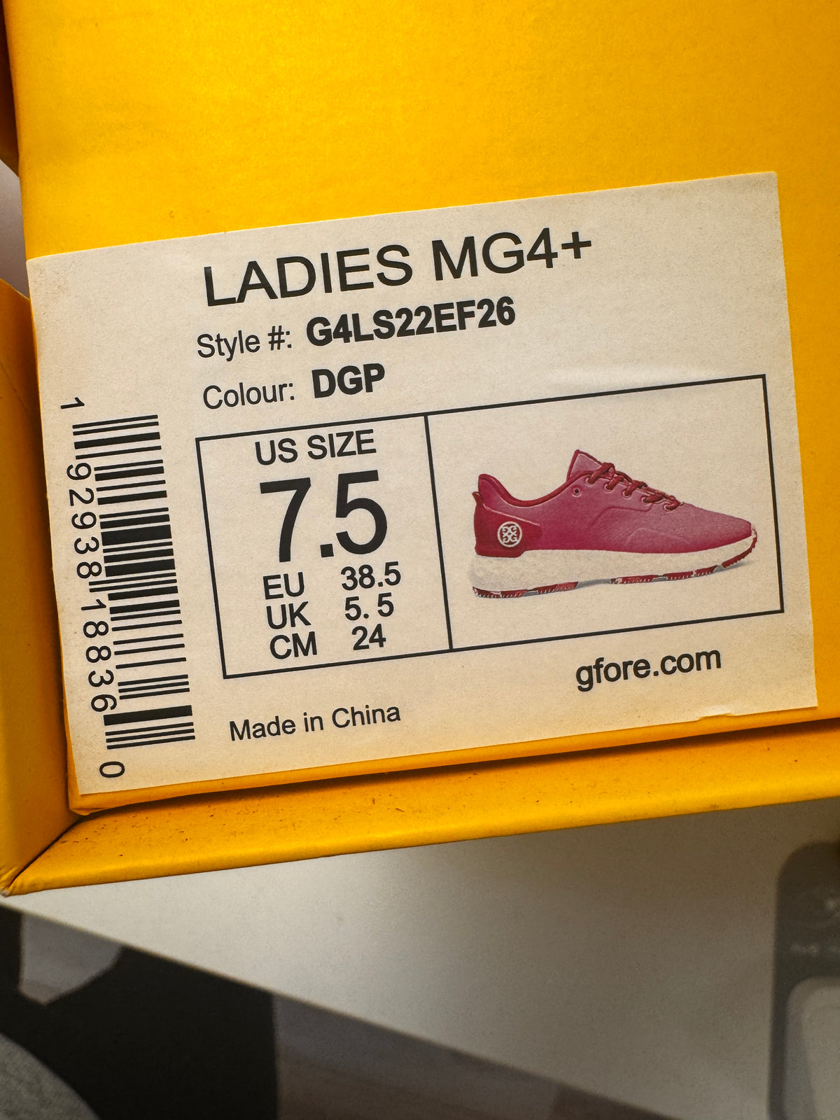 [NWT] G/FORE Women’s MG4+ Golf Shoes | Hot Pink [7.5]