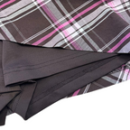 Lady Hagen 18” Chocolate/Pink Plaid Skort [Size 08]