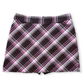 Lady Hagen 18” Chocolate/Pink Plaid Skort [Size 08]