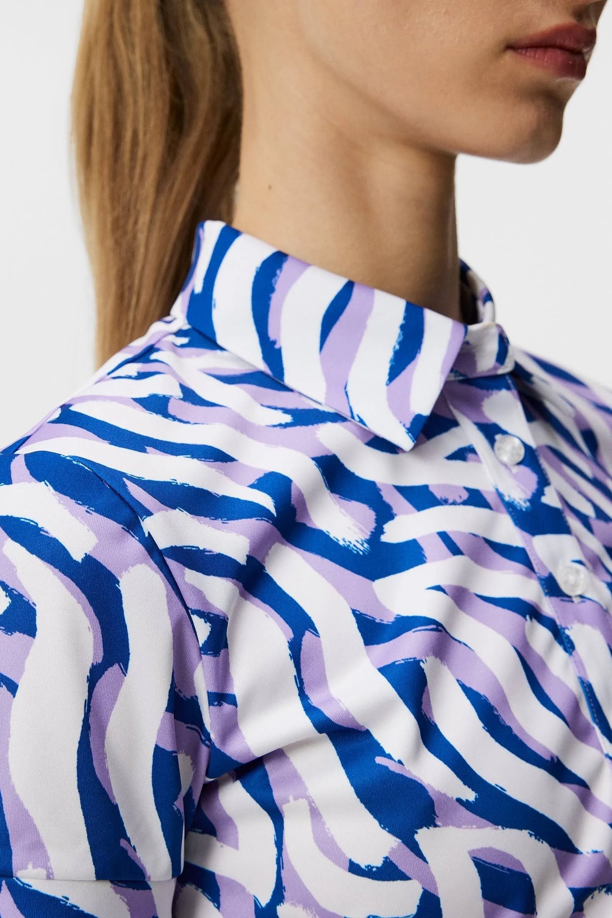 [NWT] J. Lindeberg Hailey Print Polo  | Medium