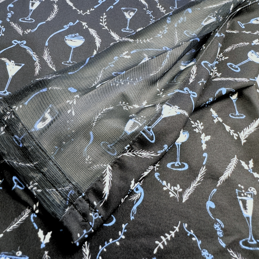 [NWOT] SanSoleil SolCool Black/Blue Cocktail Long Sleeve Mock | Large