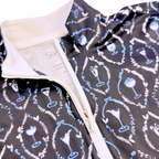 [NWOT] SanSoleil SolCool Black/Blue Cocktail Long Sleeve Mock | Large
