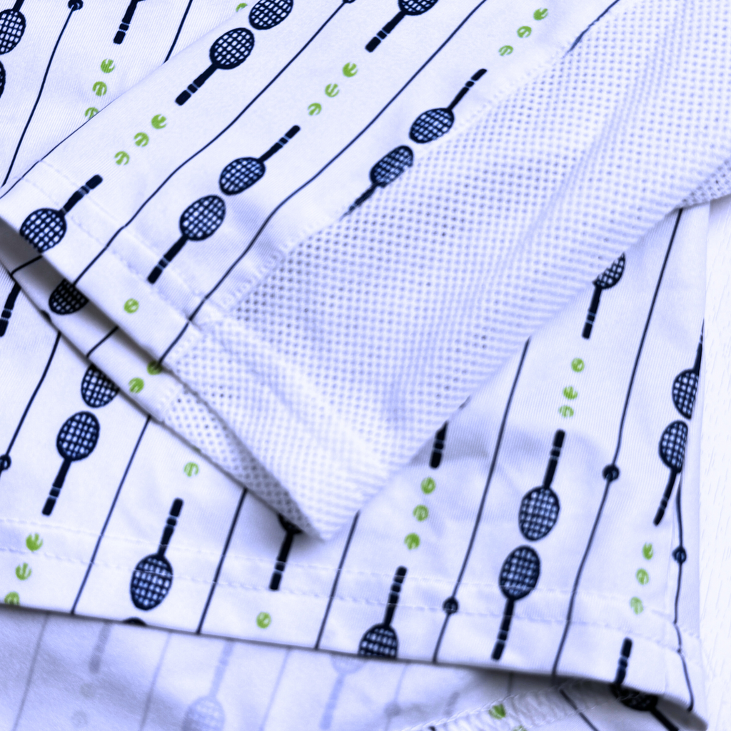 SanSoleil SunGlow Navy/Lime Tennis Racquet Active Crewneck | XLarge