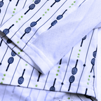 SanSoleil SunGlow Navy/Lime Tennis Racquet Active Crewneck | XLarge