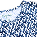 SanSoleil SunGlow Navy Crossed Tennis Racquet Active Crewneck | XLarge