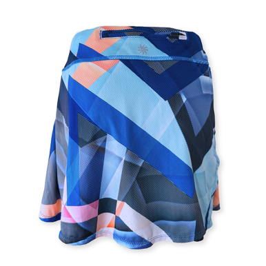 Athleta Navy 14" Blue Geo Active Skort | Large