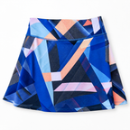 Athleta Navy 14" Blue Geo Active Skort [Large]