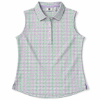 FootJoy Lavender/Green Check Sleeveless Polo [L]