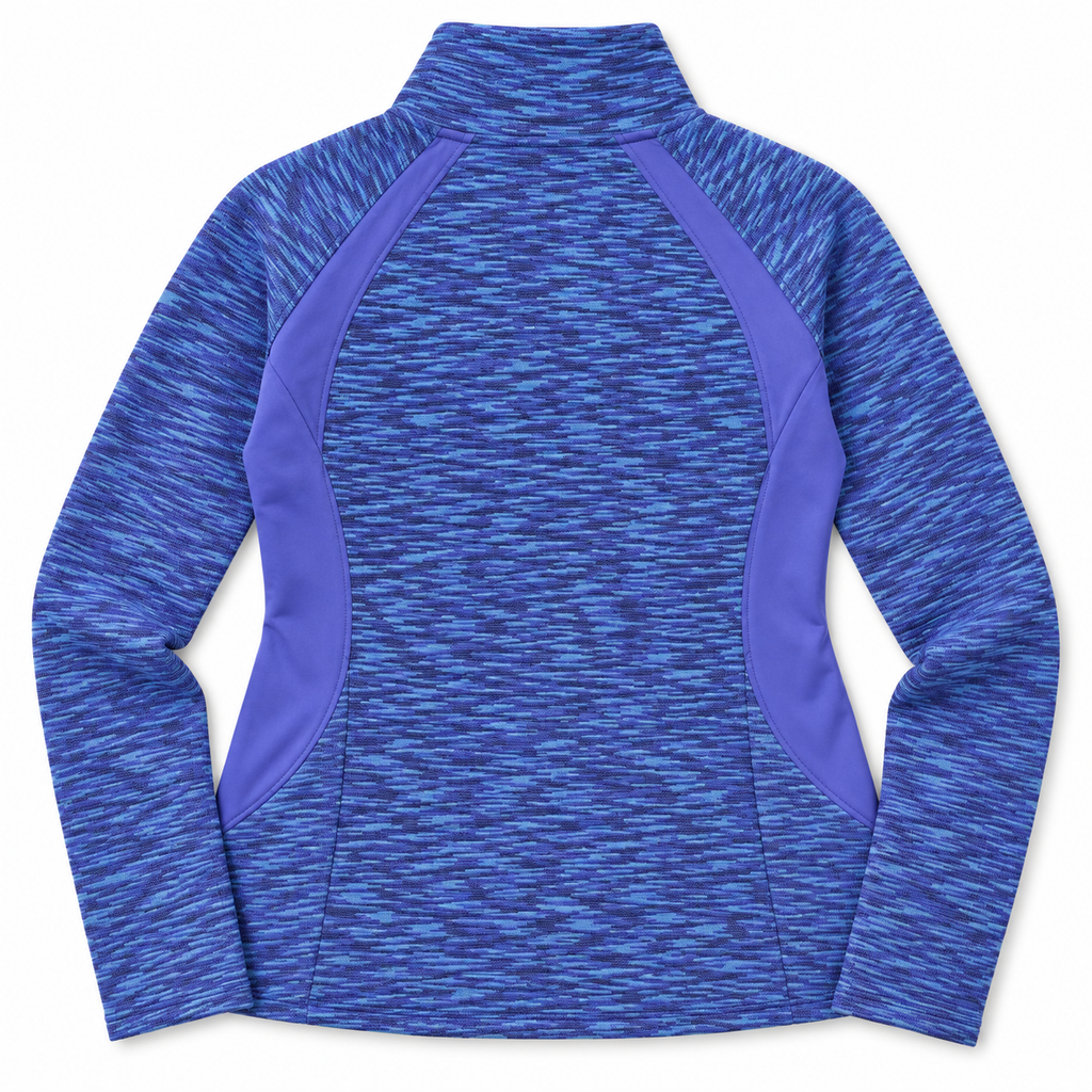Tek Gear Blue Heather Fleece Full Zip Jacket [Large]