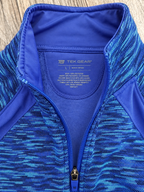 Tek Gear Blue Heather Fleece Full Zip Jacket [Large]