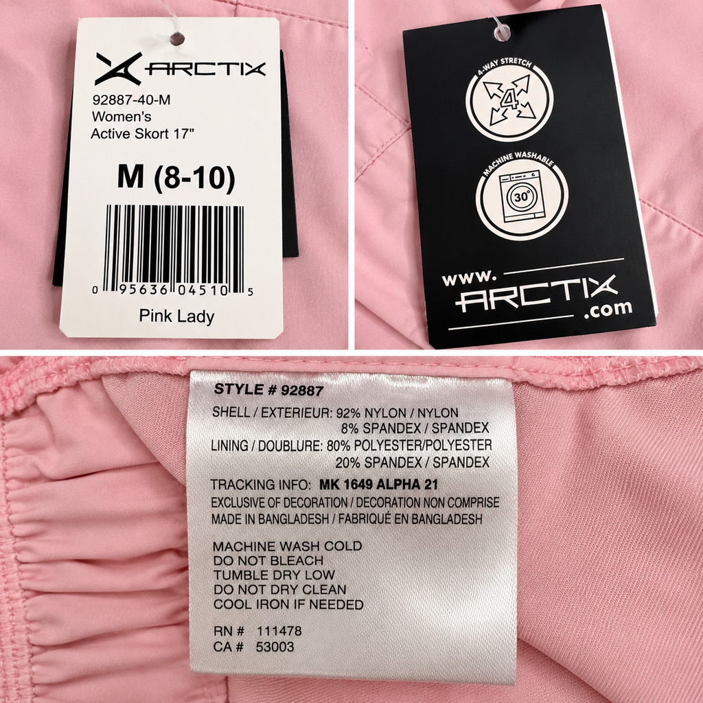 [NWT] ARCTIX Women’s 17” Pink Lady Active Skort | Medium