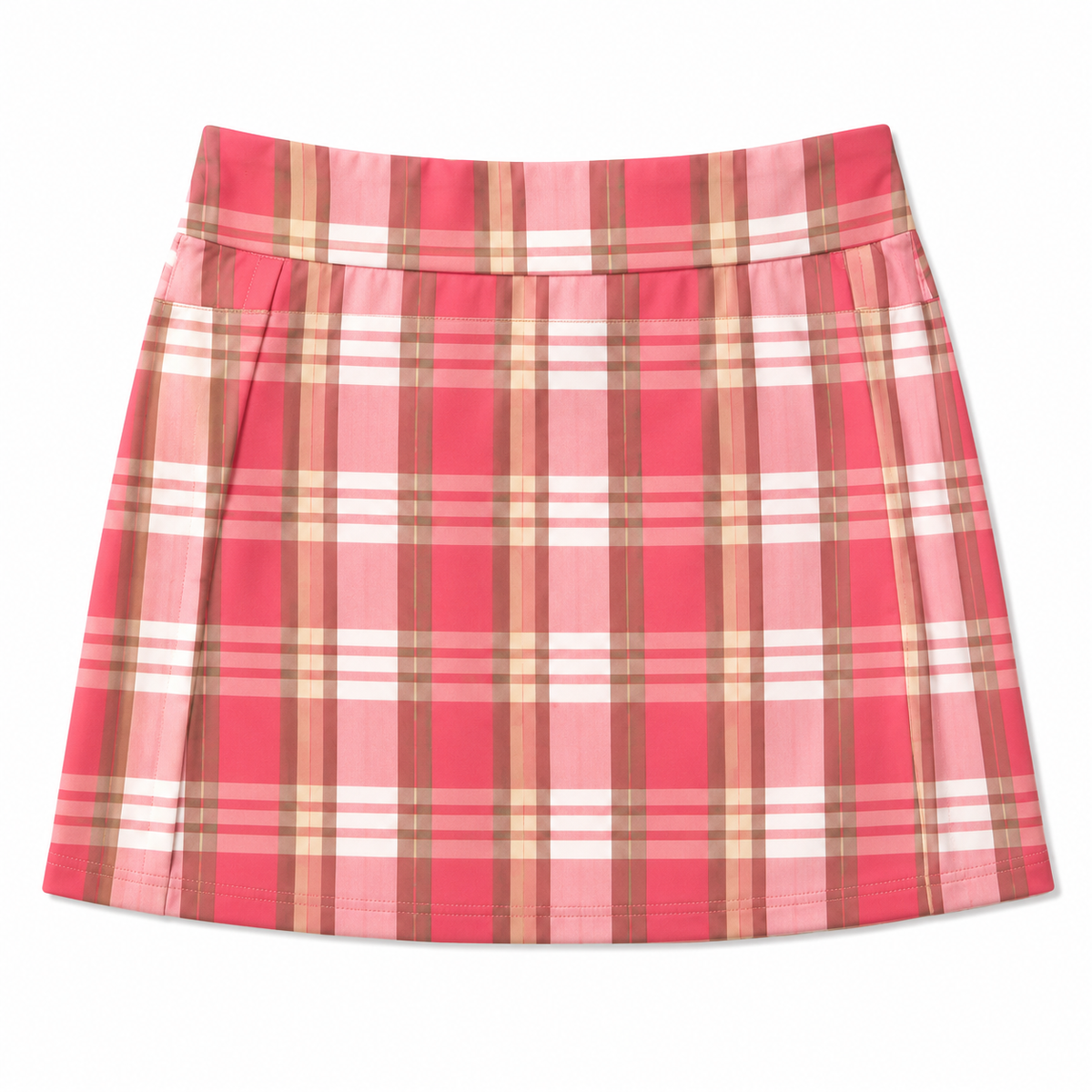 Allyson Whitmore Pink Plaid Cotton Skort | 18