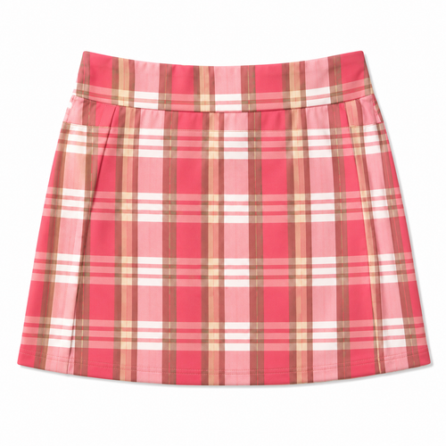 Allyson Whitmore Pink Plaid Cotton Skort | 18
