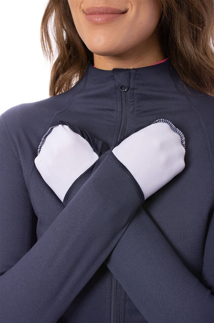 Golftini Navy Double Zip Active Jacket [NWT]