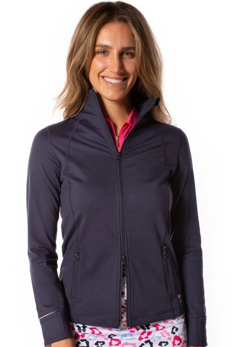 Golftini Navy Double Zip Active Jacket [NWT]